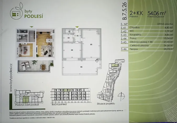 Pronájem bytu 2+kk, Jablonec nad Nisou, 83 m2