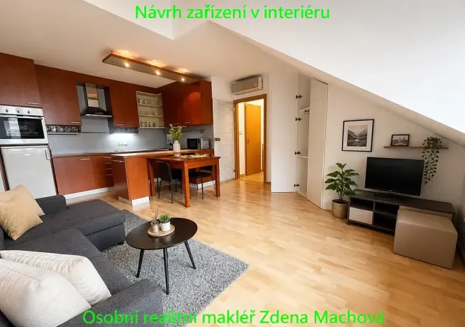 Pronájem bytu 2+kk, Praha - Strašnice, Gutova, 48 m2