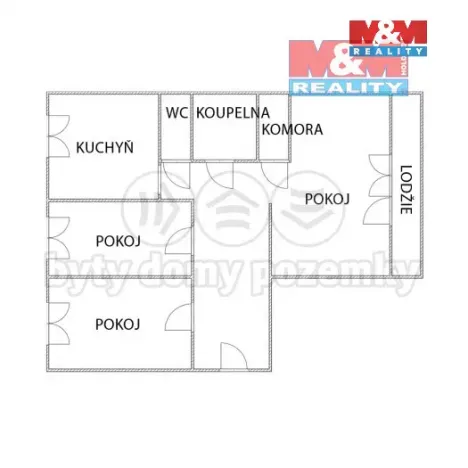 Prodej bytu 3+1, Orlová - Lutyně, Masarykova třída, 75 m2