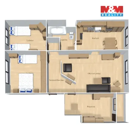 Prodej bytu 4+1, Česká Lípa, Kunratická, 94 m2