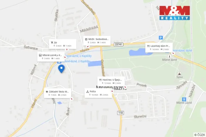 Prodej historického objektu, Mšené-lázně, Školní, 1075 m2