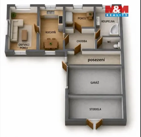 Prodej rodinného domu, Novosedly, 90 m2