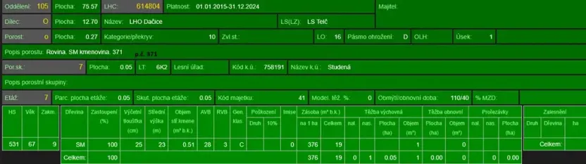 Prodej lesa, Studená, 4659 m2
