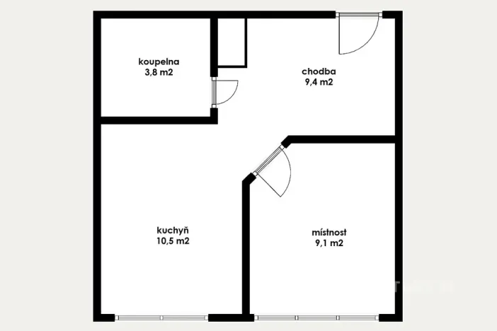 Prodej bytu 2+kk, Most, Lidická, 33 m2