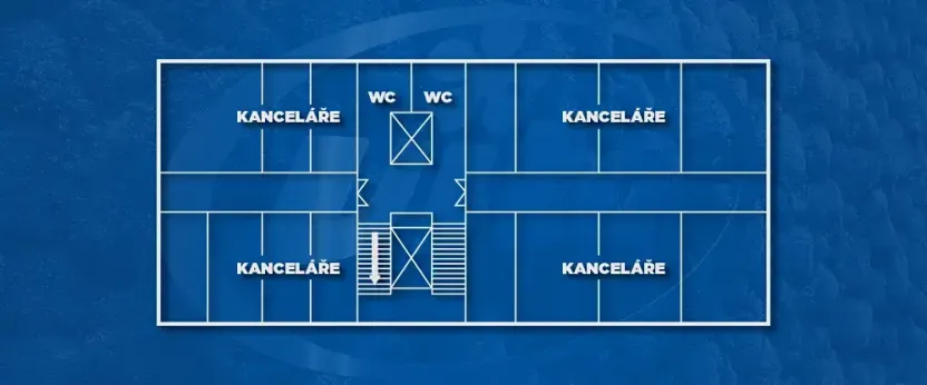 Pronájem kanceláře, Zlín, třída Tomáše Bati, 60 m2