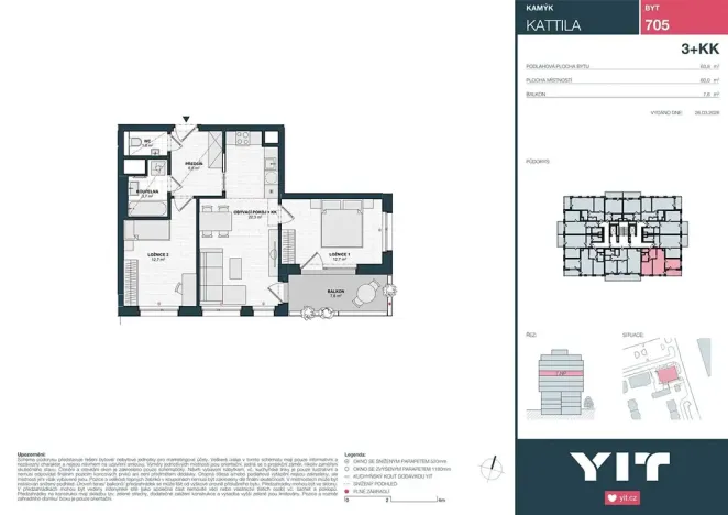 Prodej bytu 3+kk, Praha - Kamýk, Imrychova, 60 m2
