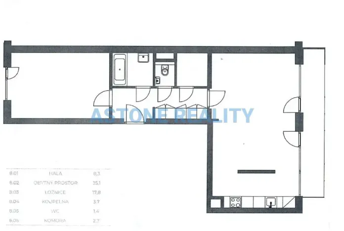 Pronájem bytu 2+kk, Praha - Vršovice, Košická, 69 m2