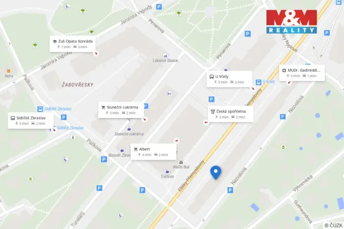 Pronájem bytu 1+1, Praha - Zbraslav, Elišky Přemyslovny, 35 m2