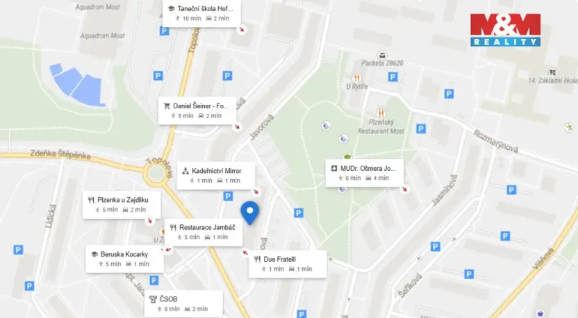 Pronájem bytu 2+kk, Most, Lipová, 40 m2