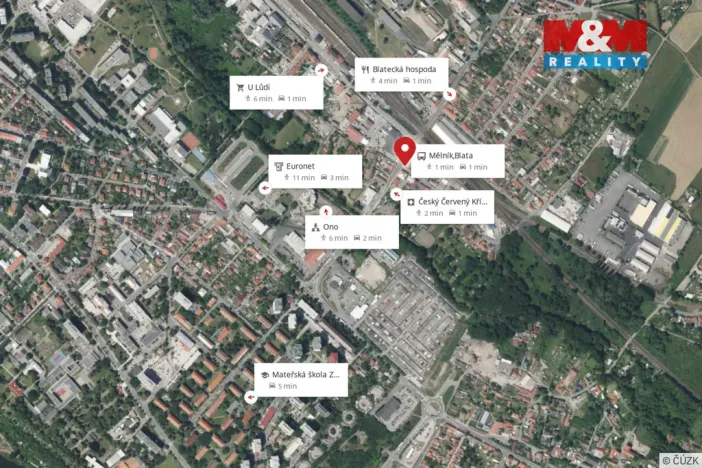 Pronájem bytu 1+1, Mělník, Kokořínská, 54 m2