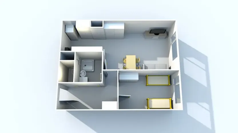 Pronájem bytu 2+kk, Praha - Čakovice, Ke stadionu, 43 m2