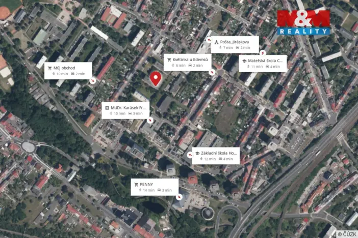 Pronájem bytu 2+1, Chomutov, Kostnická, 62 m2