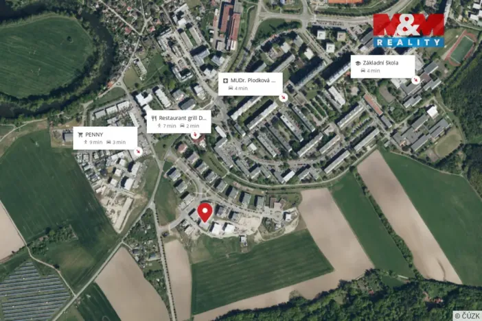 Pronájem bytu 2+kk, Hradec Králové - Třebeš, Pod Svahem, 55 m2