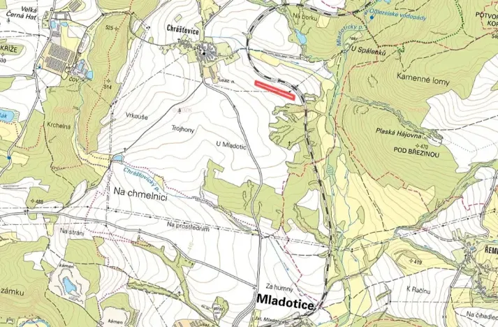 Prodej pole, Mladotice, 11227 m2