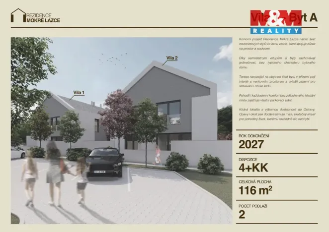 Prodej atypického bytu, Mokré Lazce, Generála Vlachého, 117 m2