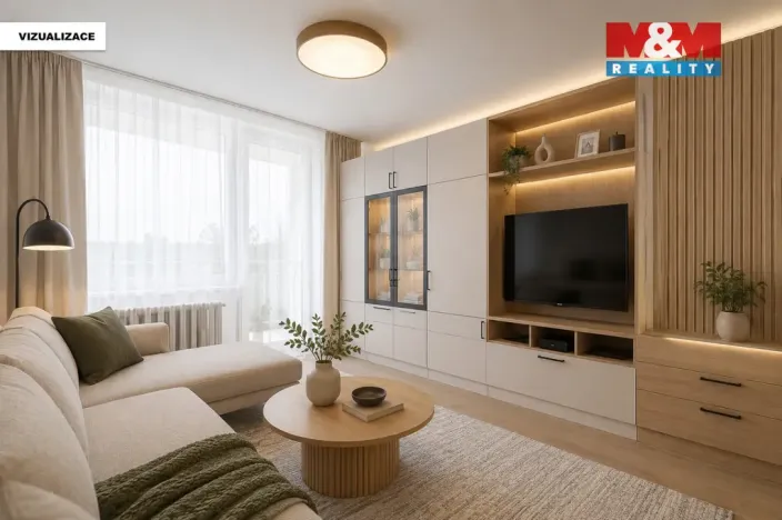 Prodej bytu 2+1, Kralupy nad Vltavou - Lobeček, Krakovská, 40 m2