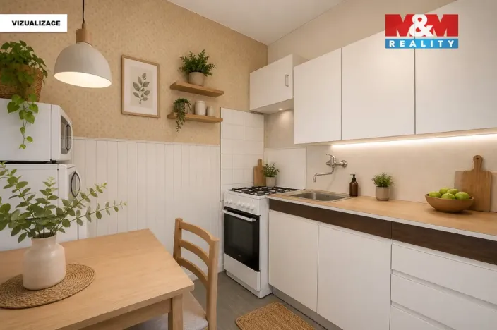Prodej bytu 2+1, Kralupy nad Vltavou - Lobeček, Krakovská, 40 m2