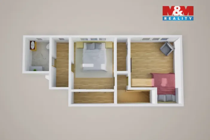 Prodej bytu 3+1, Teplice - Trnovany, Fügnerova, 76 m2