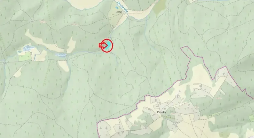 Prodej podílu lesa, Buchlovice, 1308 m2