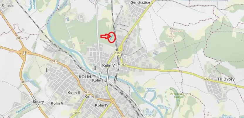 Prodej podílu lesa, Kolín, 877 m2