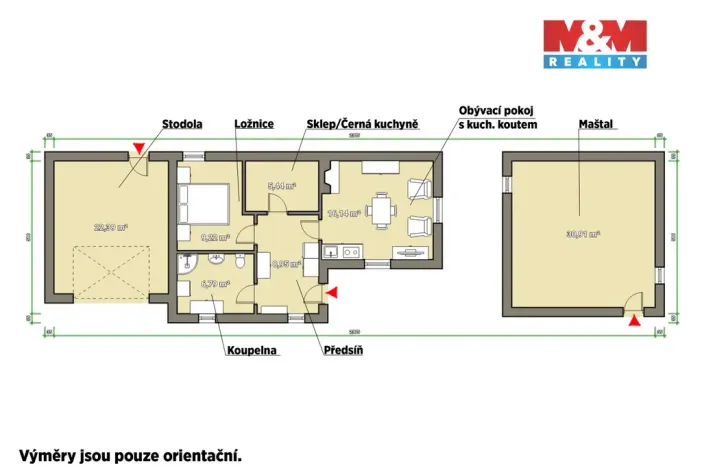 Prodej chalupy, Pačejov - Strážovice, 74 m2