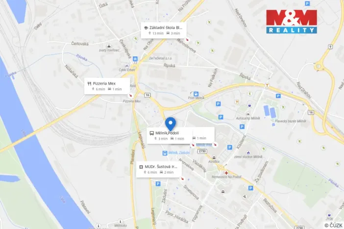 Prodej bytu 3+1, Mělník, Dykova, 74 m2