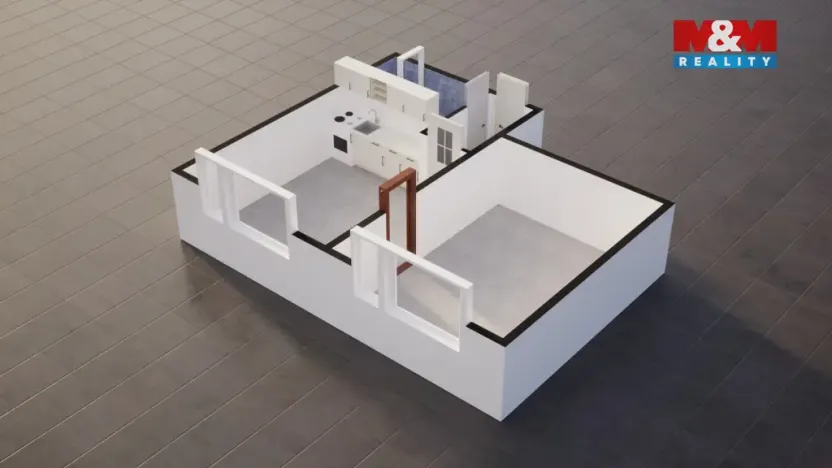 Prodej bytu 1+1, Ústí nad Labem - Severní Terasa, Švestková, 36 m2