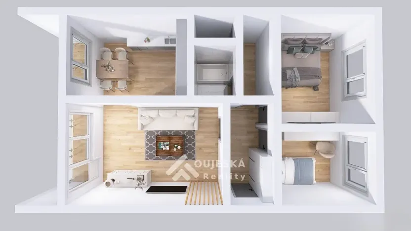 Prodej bytu 3+1, Praha - Prosek, Bílinská, 54 m2