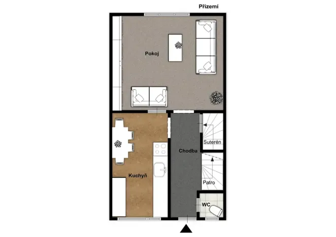 Prodej rodinného domu, Praha - Braník, Zelený pruh, 95 m2