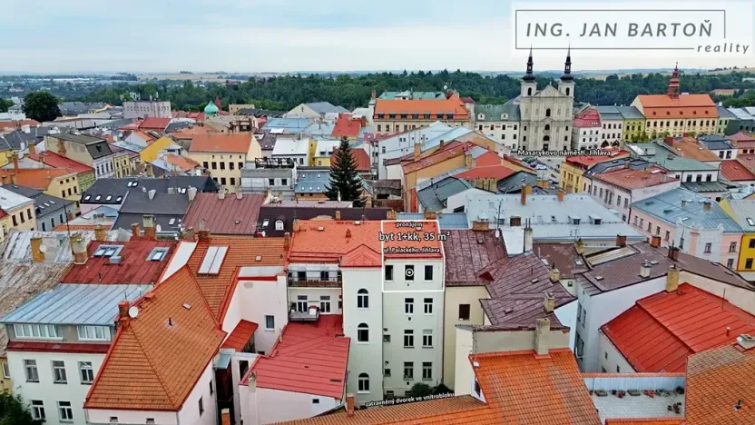 Pronájem bytu 1+kk, Jihlava, Palackého, 35 m2