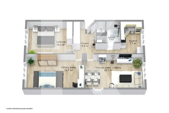 Prodej bytu 3+1, Karlovy Vary, Klínovecká, 86 m2