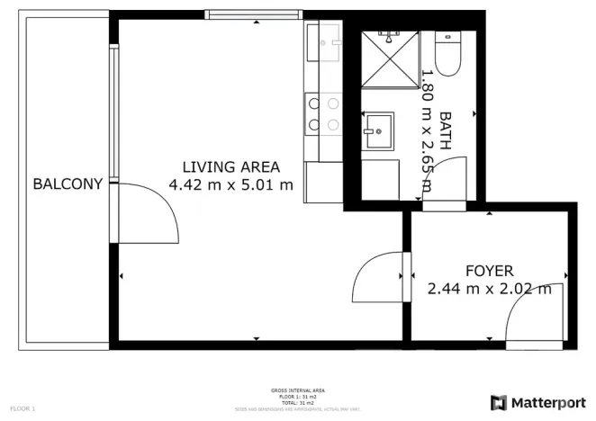 Pronájem bytu 1+kk, Praha - Karlín, Křižíkova, 31 m2