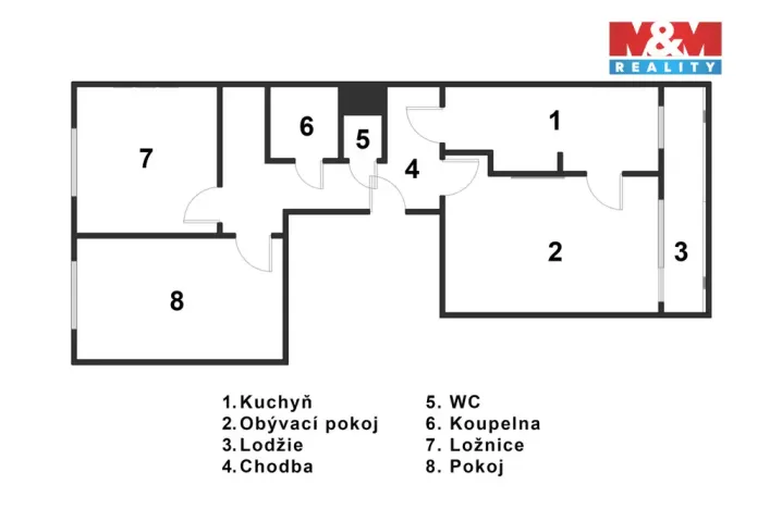 Prodej bytu 3+1, Praha - Stodůlky, Borovanského, 76 m2