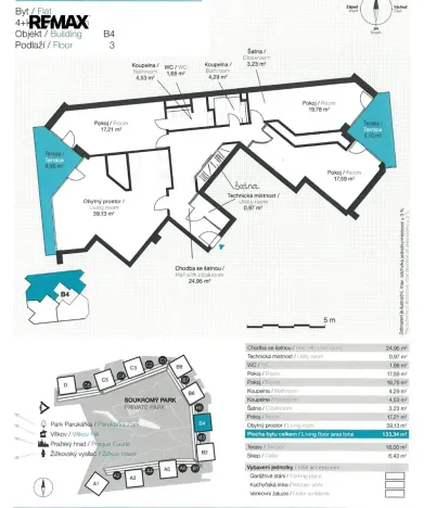 Prodej bytu 4+kk, Praha - Žižkov, Ke kapslovně, 133 m2