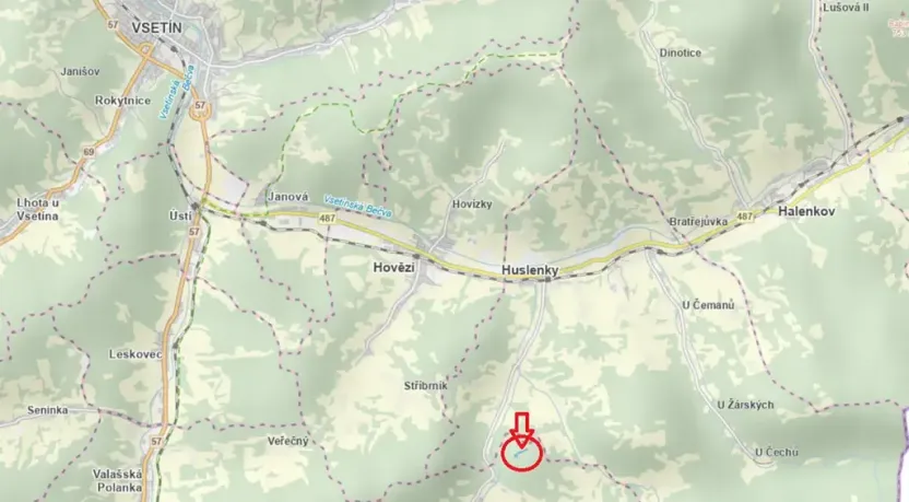 Prodej lesa, Zděchov, 5729 m2