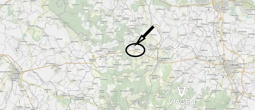 Prodej zahrady, Stojice, 1995 m2