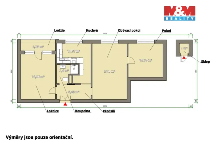 Pronájem bytu 3+1, Plzeň - Doubravka, Smrková, 70 m2