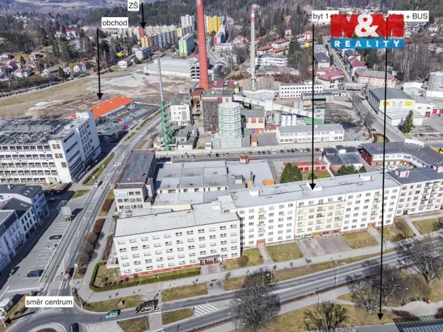 Pronájem bytu 1+1, Náchod, Kladská, 37 m2