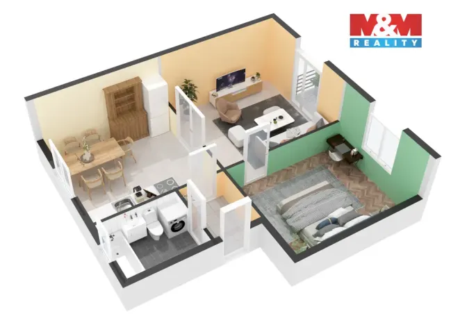Prodej bytu 2+1, Kolín - Kolín V, Brankovická, 48 m2