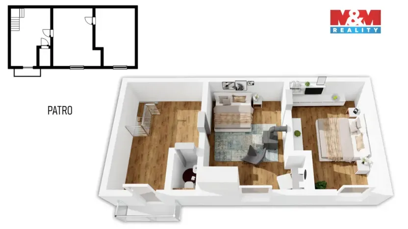 Pronájem bytu 3+1, Hrušov, 97 m2
