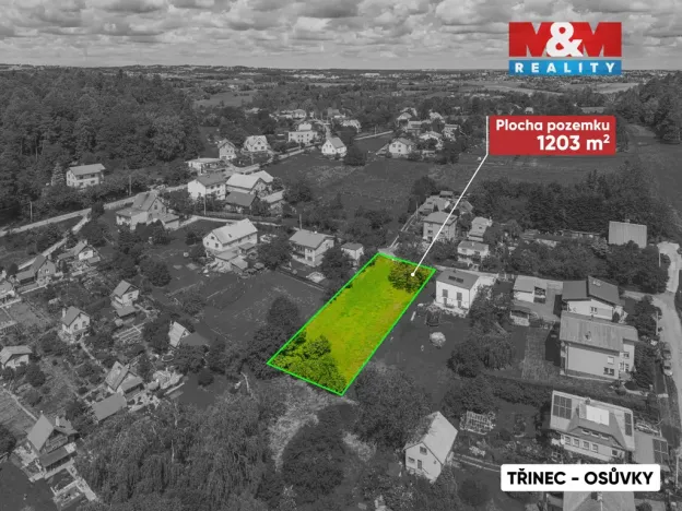 Prodej pozemku pro bydlení, Třinec - Osůvky, 1203 m2