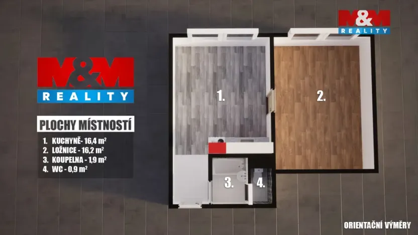 Prodej bytu 1+1, Česká Lípa, Jižní, 36 m2