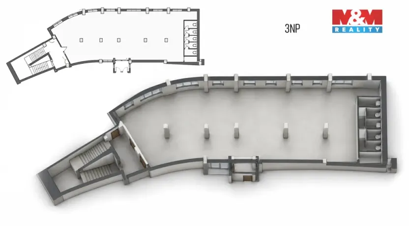 Pronájem kanceláře, Olomouc, Horní náměstí, 172 m2
