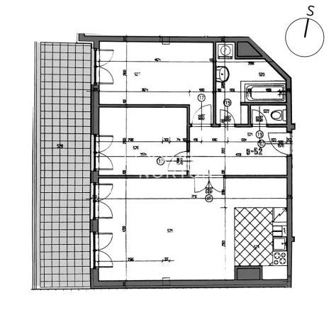 Pronájem bytu 3+kk, Praha - Libeň, Krejčího, 73 m2