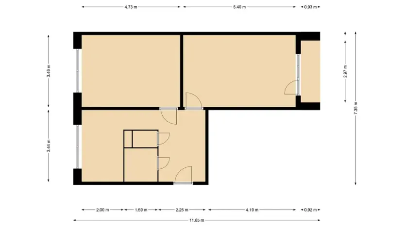 Pronájem bytu 2+1, Trutnov - Horní Staré Město, Pomněnková, 55 m2