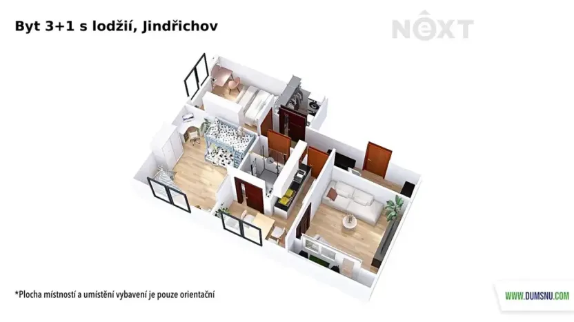 Prodej bytu 3+1, Jindřichov, 69 m2