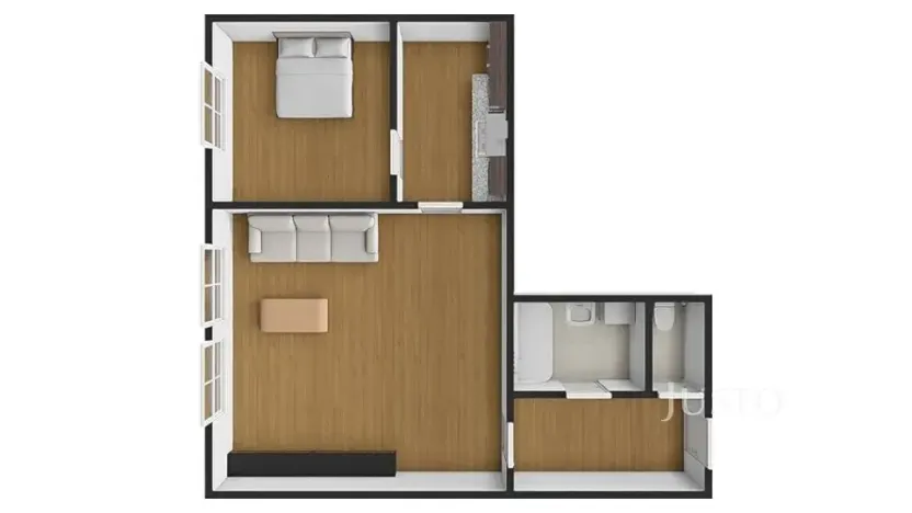 Pronájem bytu 2+kk, Praha - Vinohrady, Americká, 46 m2