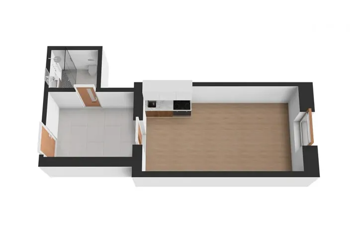 Pronájem bytu 1+kk, Praha - Libeň, Prosecká, 30 m2