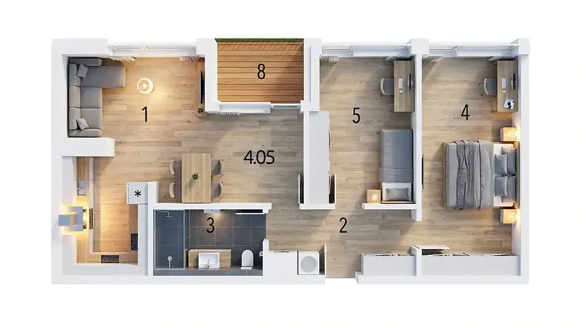 Prodej bytu 3+kk, Luhačovice, Zatloukalova, 74 m2