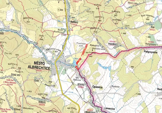 Prodej louky, Město Albrechtice, 64132 m2